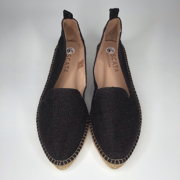 Viscata Barcelona Shoes for Women on Sale up to 90% Off  NWOT VISCATA BARCELONA Black Sheen Palafrugell Linen Espadrille Flats.